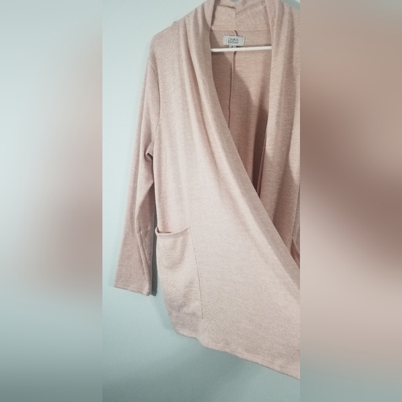 Croft & Barrow NWT Open Front Cardigan. Dual Front Pockets. Size Petite Large. - Picture 4 of 9